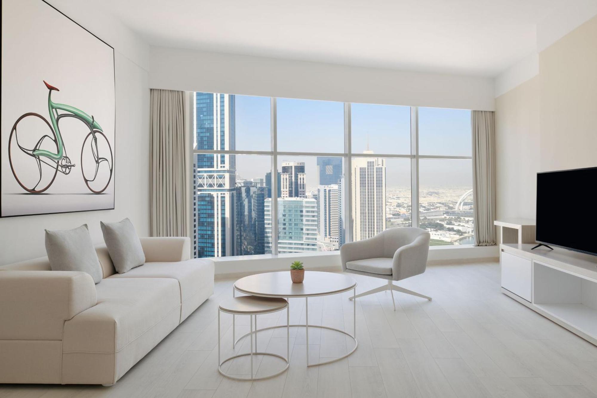 Element By Westin West Bay Doha Hotel Kültér fotó Living room